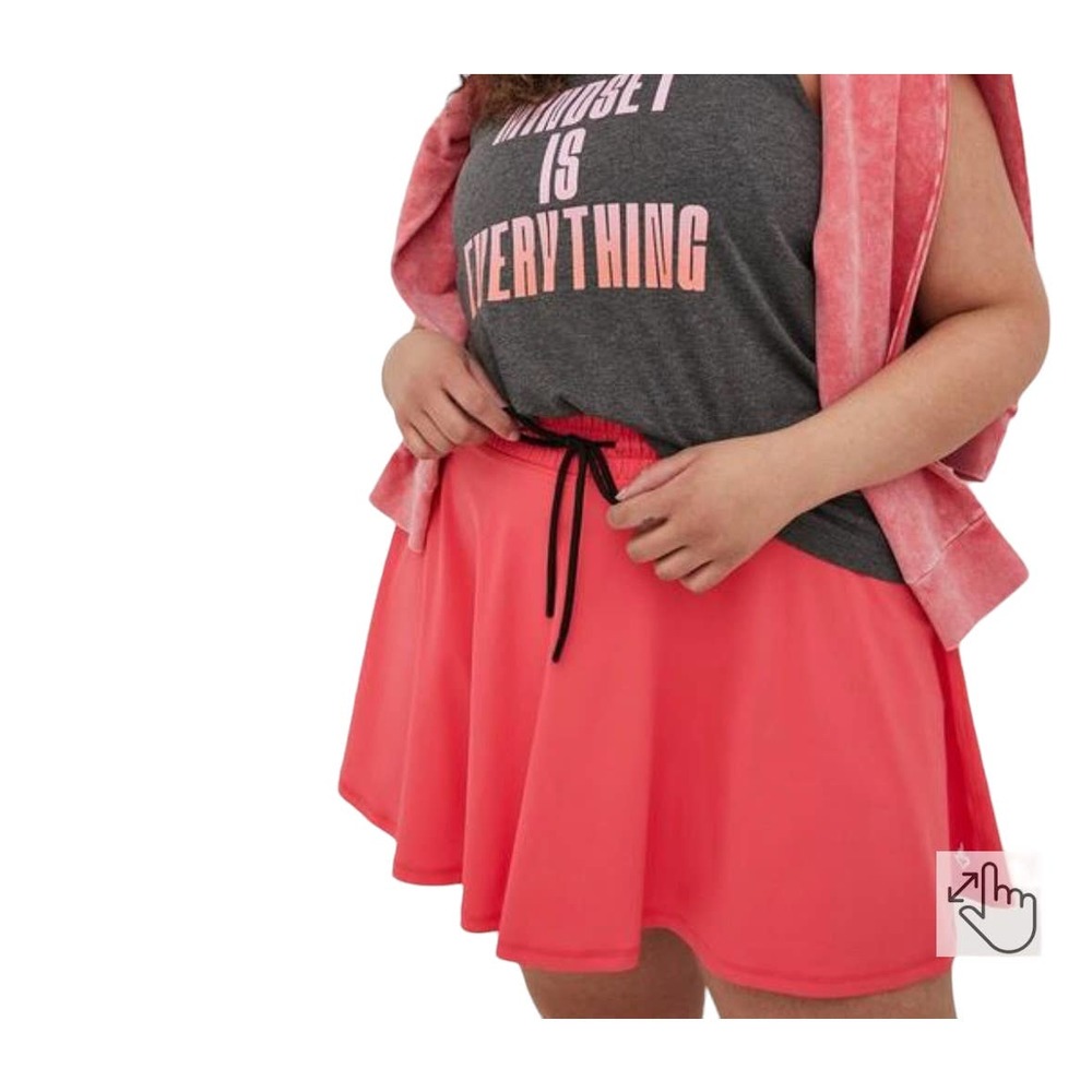 Torrid (3) Hot Pink Mini Active Skirt with Bike Short